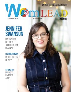 WomLEAD magazine with Jennifer on the cover